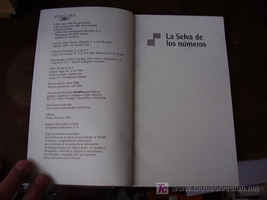 Libros antiguos: La Selva de los n&uacute;meros, Ricardo G&oacute;mez - Foto 2
