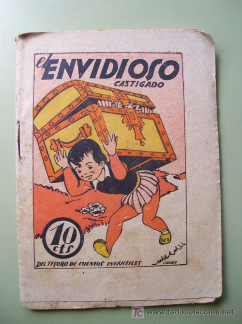 Antiquarische B&uuml;cher: EL ENVIDIOSO CASTIGADO. Tesoro de Cuentos Infantiles. El gato negro. Ilustraciones de Ormes