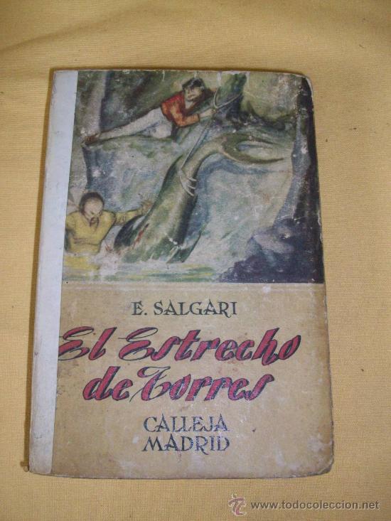 Libros antiguos: EL ESTRECHO DE TORRES - E. SALGARI - Foto 1