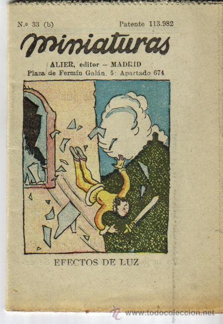 Libros antiguos: CUENTO, MINIATURAS, EFECTOS DE LA LUZ, ALIER EDITOR, MADRID, N&ordm; 33 B - Foto 1