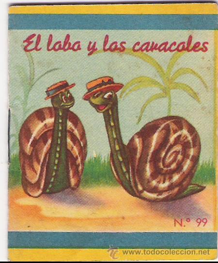 Libros antiguos: CUENTITOS FHER - EL LOBO Y LOS CARACOLES - Foto 1