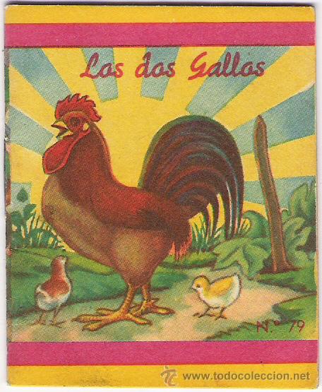 Libros antiguos: CUENTITOS FHER - LOS 2 GALLOS - Foto 1