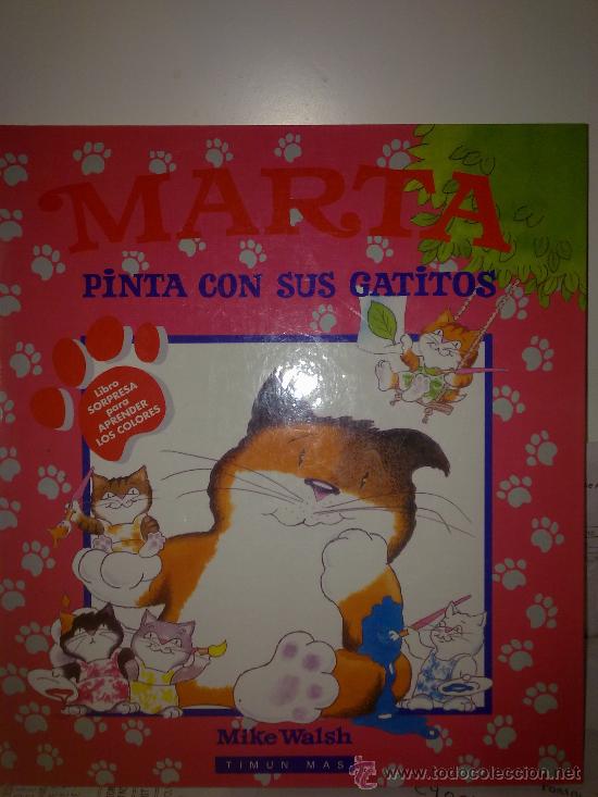 Libros antiguos: MARTA PINTA CON SUS GATITOS - Foto 1