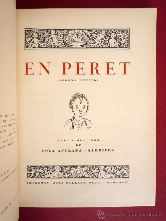 Libros antiguos: EN PERET. LOLA ANGLADA. BARCELONA, 1928 - Foto 3