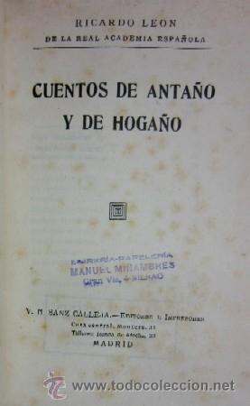 Libros antiguos: CUENTOS DE ANTA&Ntilde;O Y DE HOGA&Ntilde;O - Foto 2
