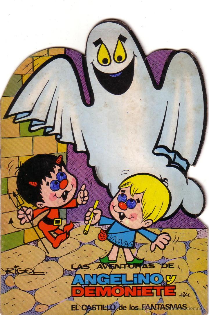 Libros antiguos: CUENTO TROQUELADO ANGELINO Y DEMONIETE EDICIONES PUNTO - Foto 1