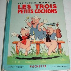 Libros antiguos: ANTIGUO CUENTO POP UP CHILDREN BOOK - LES TROIS PETITS COCHONS - LE GRAND MECHANT LOUP - ET LE PETIT. Lote 38249887