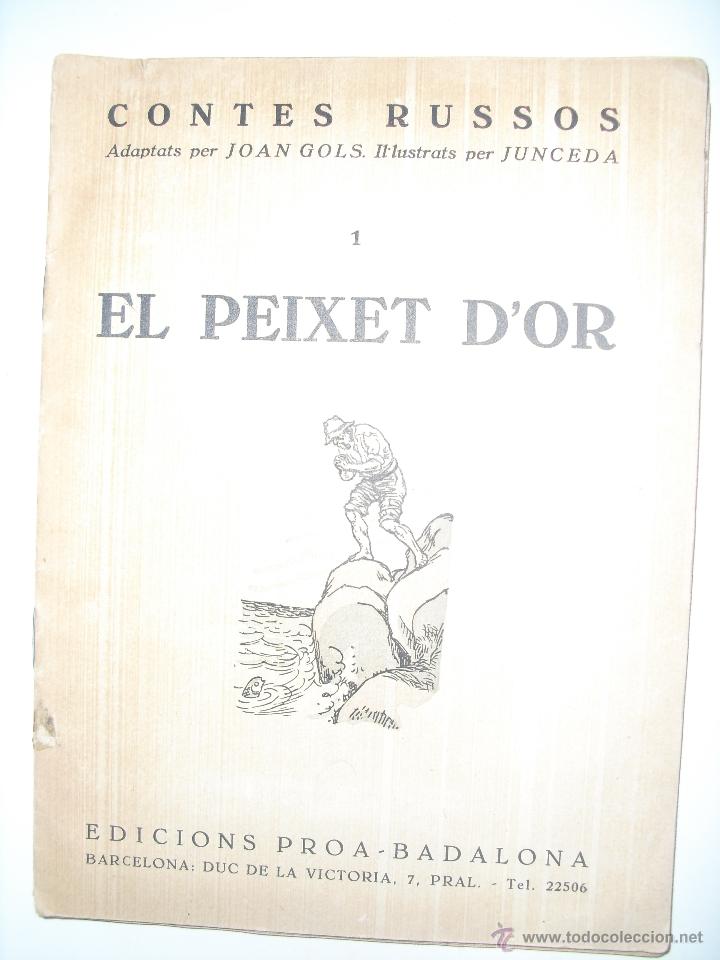 Libros antiguos: El peixet dor. Contes russos. - Foto 1