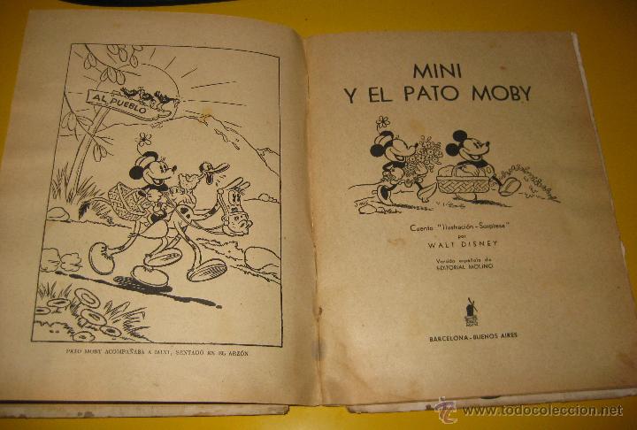 Libros antiguos: MINI Y EL PATO MOBY - A&Ntilde;O 1934 TROQUELADO - Foto 4