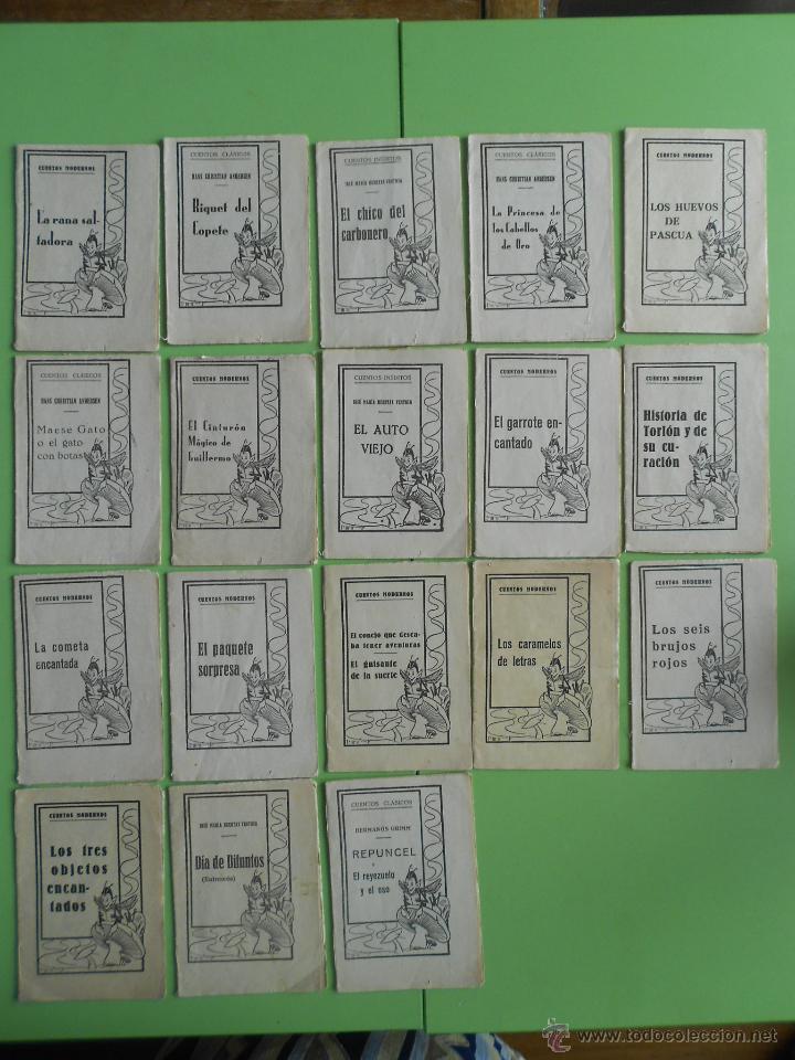 Libros antiguos: 18 peque&ntilde;os cuentos en blanco y negro - Foto 1