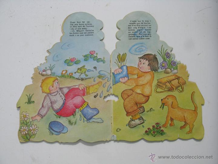 Libros antiguos: Cuento troquelado les botes den biel - Foto 2