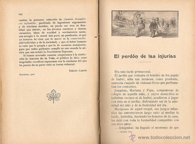 Libros antiguos: CUENTOS DRAM&Aacute;TICOS INFANTILES &ndash; A&Ntilde;O 1908 - Foto 3