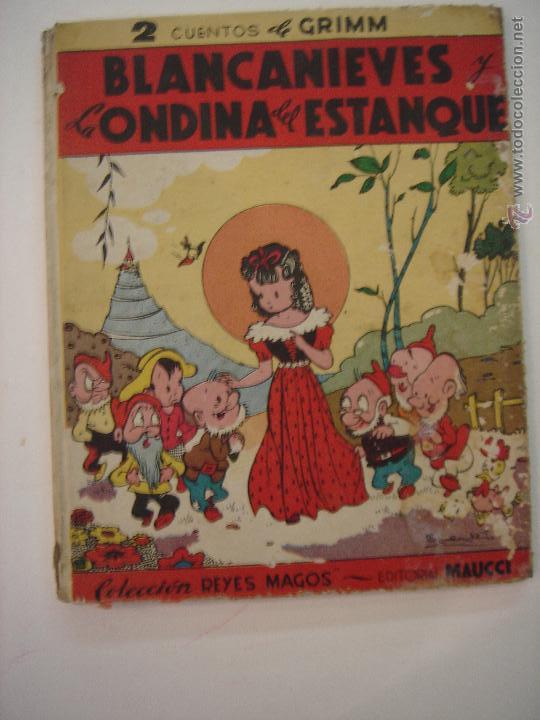 Libros antiguos: 2 cuentos de grimm blancanieves y la codina del estanque - Foto 1