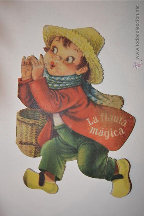 Libros antiguos: cuento troquelado de la flauta magica - Foto 1