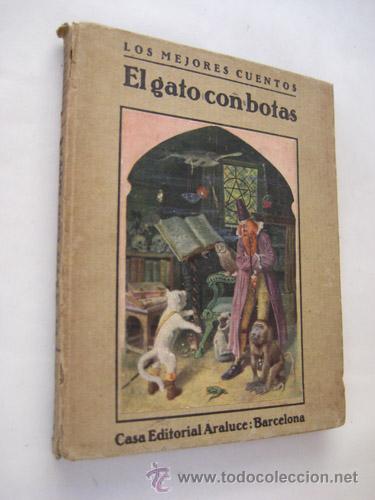 Libros antiguos: EL GATO CON BOTAS Y OTROS CUENTOS. Ed Araluce - Foto 1