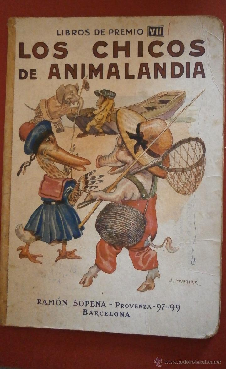 Libros antiguos: Los chicos de animalandia. Libro de Premio - Foto 1