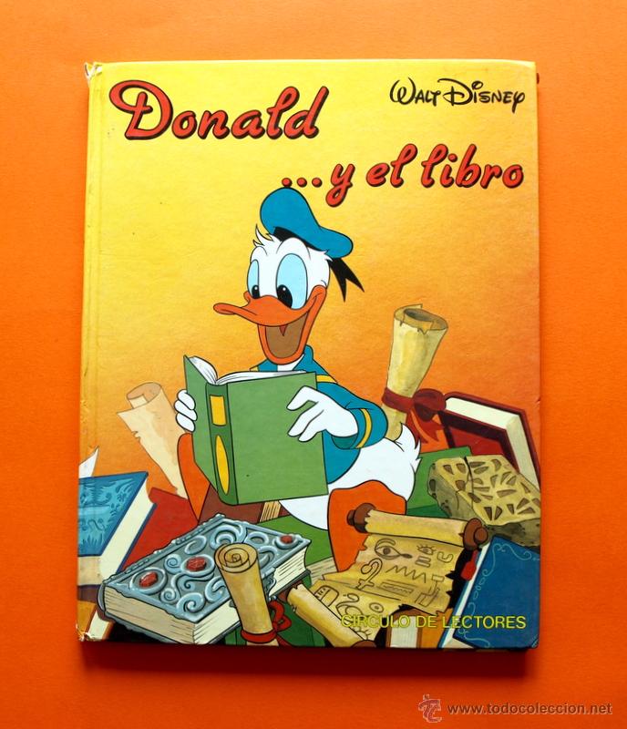 Libros antiguos: DONALD Y EL LIBRO - N&ordm; 2 - C&Iacute;RCULO DE LECTORES - WALT DISNEY - - Foto 1