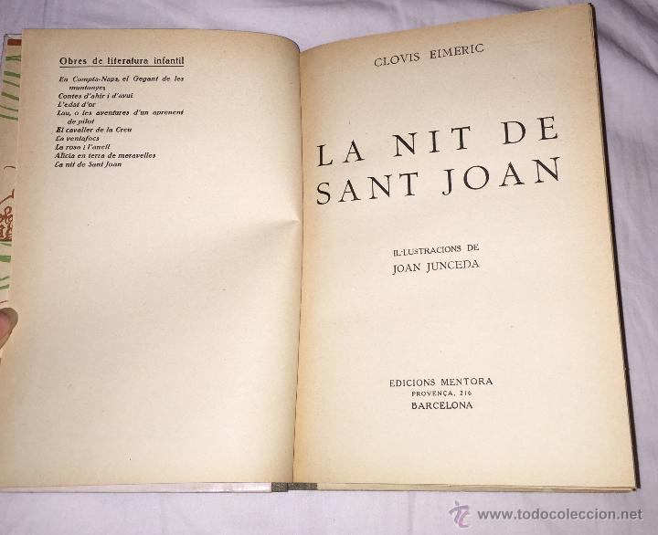 Libros antiguos: LA NIT DE SANT JOAN. CLOVIS EIMERIC. J.C. JUNCEDA. EDICIONS MENTORA. PRIMERA EDICI&Oacute;N, 1930. - Foto 4