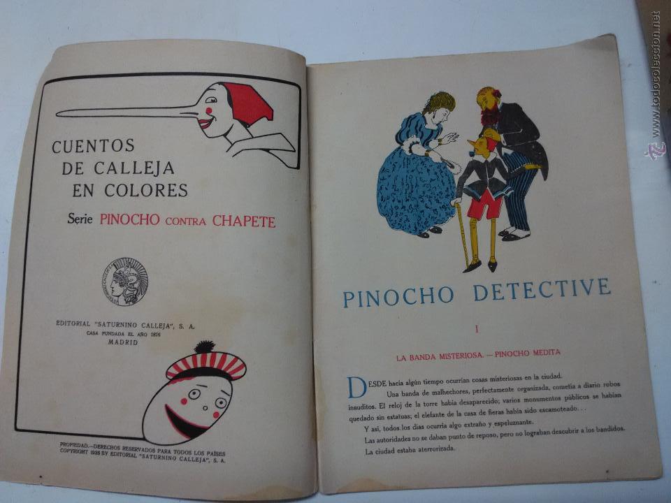 Libros antiguos: pinocho . cuento Calleja - Foto 4