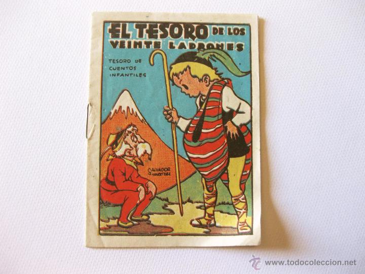 Libros antiguos: CUENTO DE EL TESORO DE LOS VEINTE LADRONES. TESORO DE CUENTOS INFANTILES - Foto 1