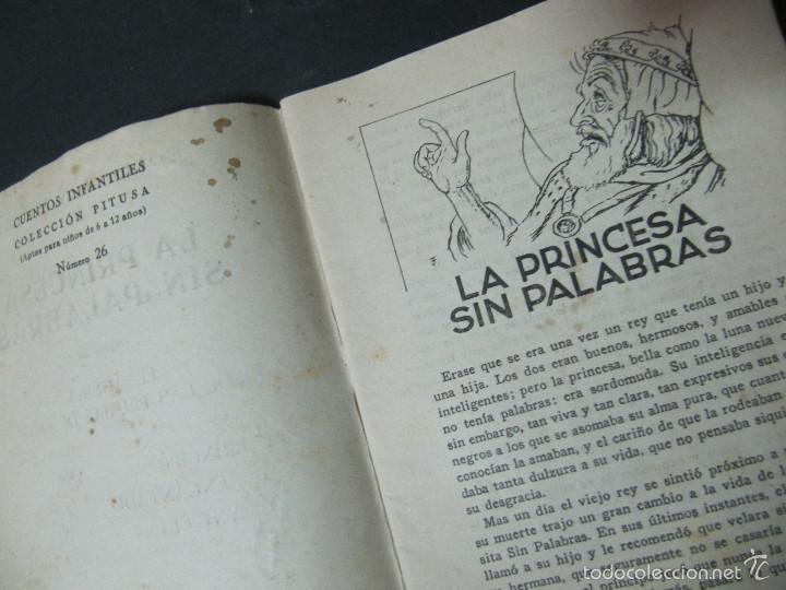 Libros antiguos: CUENTO LA PRINCESA SIN PALABRAS. COLECCION PITUSA - Foto 3
