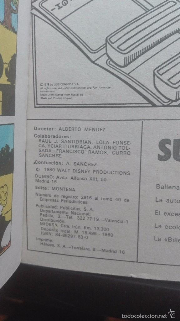 Libros antiguos: DUMBO WALT DISNEY A&Ntilde;O 1980 - Foto 2