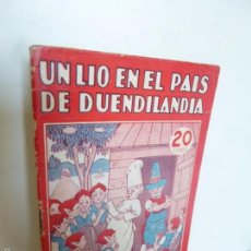 Livres anciens: COLECCIÓN MARUJITA 95.- UN LÍO EN EL PAÍS DE DUENDILANDIA EDICIONES MOLINO, DICIEMBRE 1935. Lote 57070795