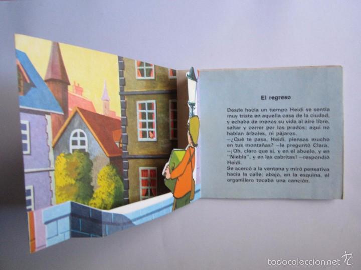 Libros antiguos: CUENTO TROQUELADO HEIDI EL REGLESO 1976 - Foto 2