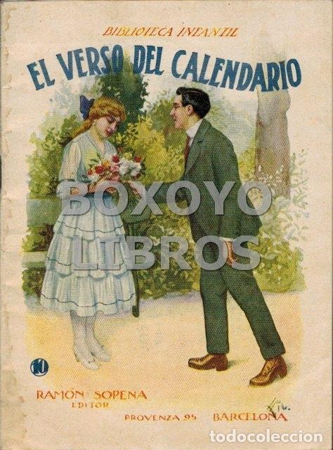 Libros antiguos: El verso del calendario - Foto 1