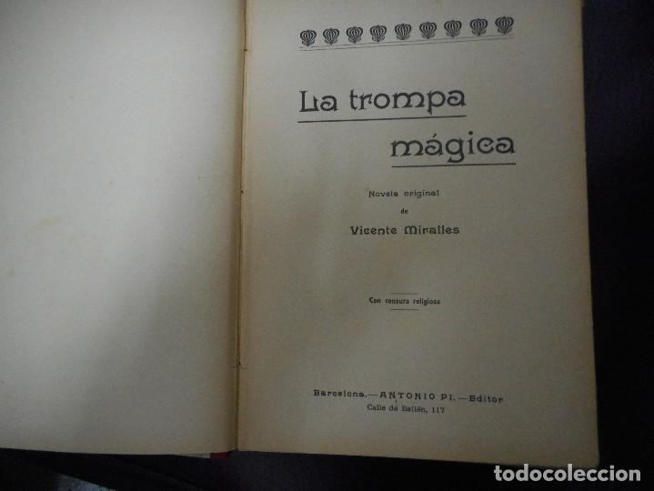 Libros antiguos: curioso y no visionado nunca cuento la trompa magica con grabados y decoracion modernista - Foto 3 - 65947450