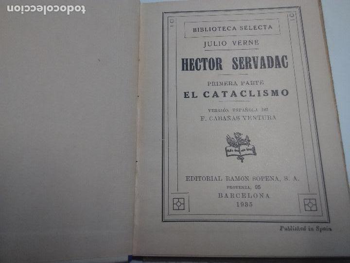 Libros antiguos: Hector Servadac. Biblioteca selecta Ram&oacute;n Sopena - Foto 2