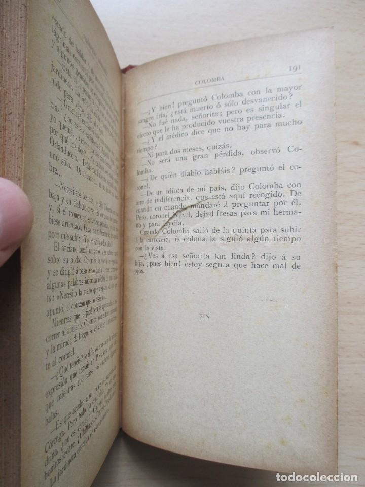Libros antiguos: Colomba (Novela de costumbres corsas), de Pr&oacute;spero Merim&eacute;e - Foto 7