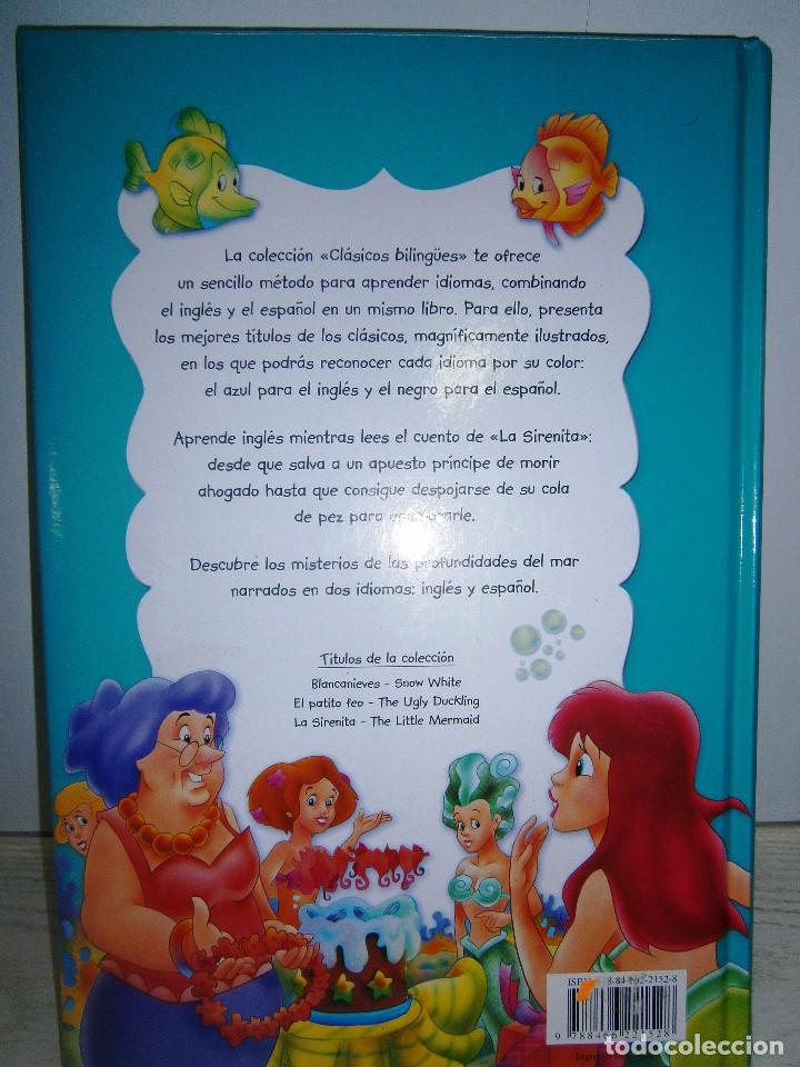 Libros antiguos: CL&Aacute;SICOS BILING&Uuml;ES - LA SIRENITA. - Foto 2