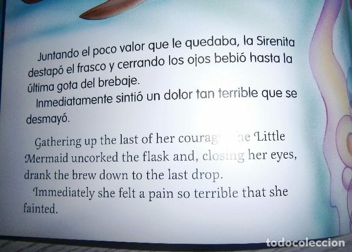 Libros antiguos: CL&Aacute;SICOS BILING&Uuml;ES - LA SIRENITA. - Foto 7