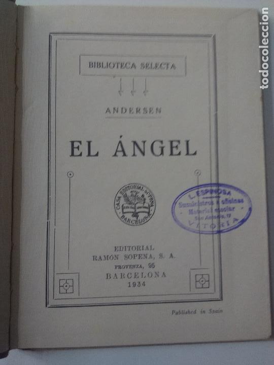 Libros antiguos: El &aacute;ngel. La casa vieja. Andersen - Foto 2