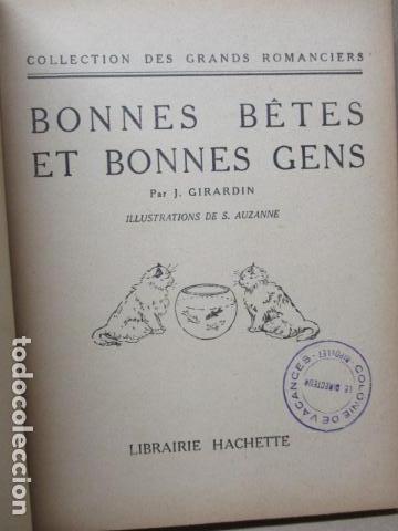 Libros antiguos: Bonnes bétes et bonnes gens (Francés) año 1935 de GIRARDIN - Foto 5 - 109401555