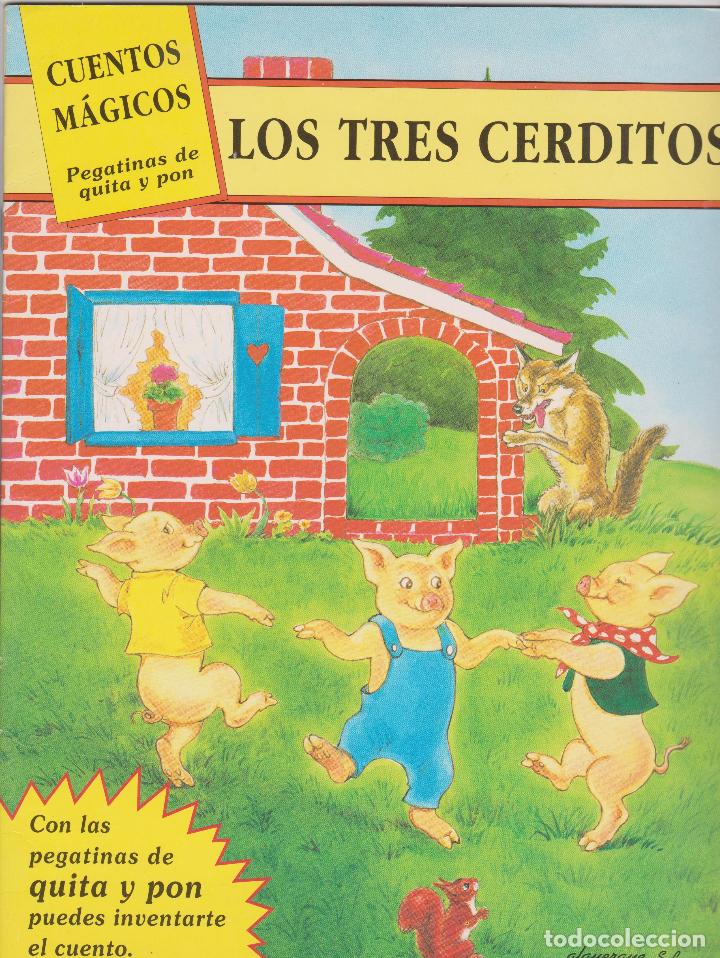 Libros antiguos: CUENTOS M&Aacute;GICOS -- LOS TRES CERDITOS - Foto 1