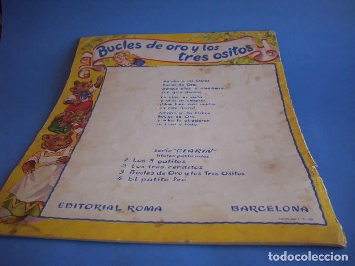 Libros antiguos: bucles de oro y los 3 ositos serie clarin - Foto 3