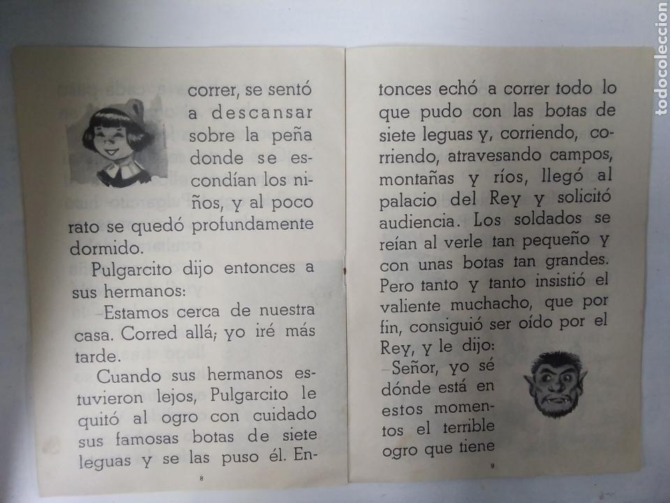 Libros antiguos: Cuento.PULGARCITO - Foto 4