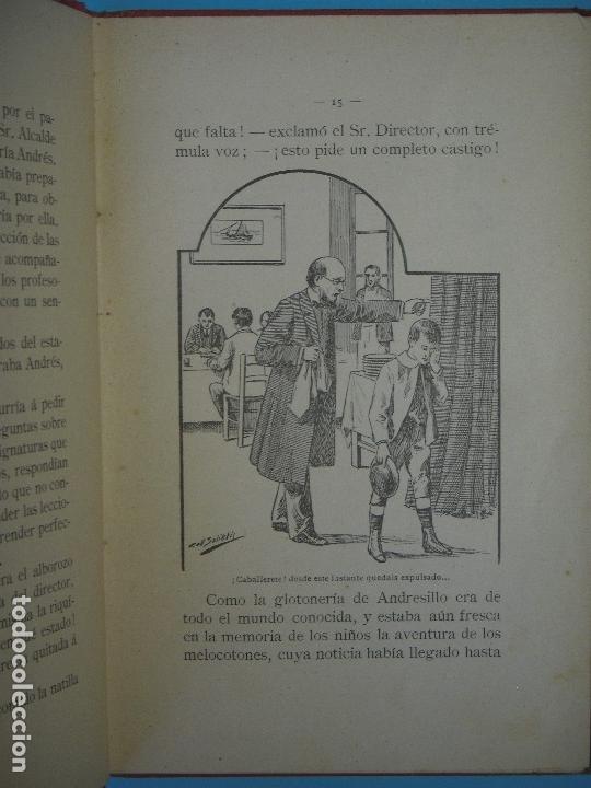 Libros antiguos: ANDRESILLO - MANUEL MARINEL-LO - DIBUJOS COLL SALIETI - LIBR. SUCESORES BLAS CAMI, 1909, 1ª EDICION - Foto 3 - 130196627