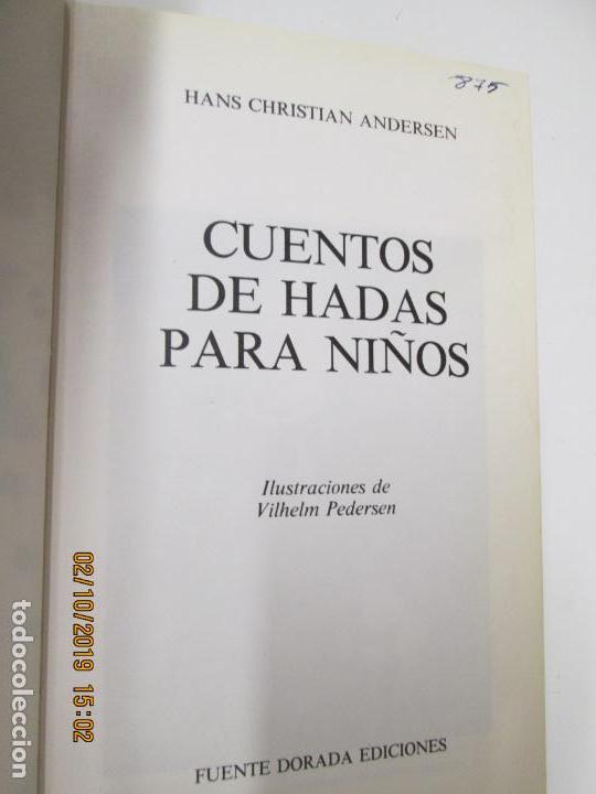 Libros antiguos: CUENTOS DE HADAS PARA NI&Ntilde;OS -1 ANDERSEN - Foto 3