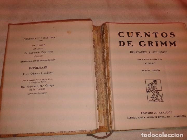 Libros antiguos: CUENTOS DE GRIMM, COLECCION ARALUCE, 1926, B2 - Foto 3