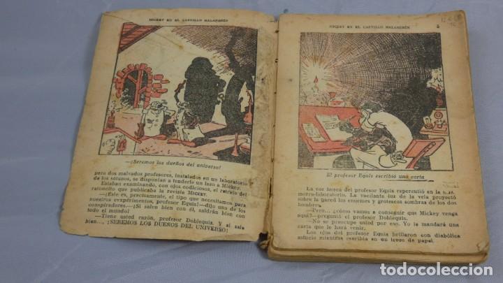 Libros antiguos: MICKEY EN EL CASTILLO  MALANDRIN - Foto 4