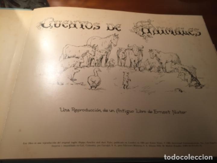 Libros antiguos: Cuentos de Animales una reproduccion de un antiguo libro de Ernest Nister dioramas - Foto 2 - 161011142