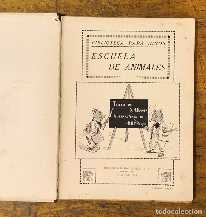 Libros antiguos: ESCUELA DE ANIMALES, ANTIGUO CUENTO - Foto 2