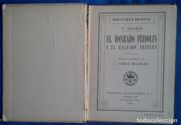 Libros antiguos: Crist&oacute;bal Schmid. El honrado Fridol&iacute;n - Foto 3