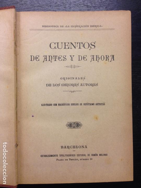Libros antiguos: CUENTOS DE ANTES Y DE AHORA, VV. AA., SD. - Foto 1