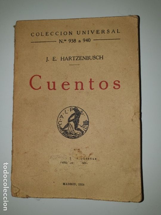 Libros antiguos: CUENTOS J.E. Hartzenbusch Colecci&oacute;n Universal N.&ordm;938 a 940 - Foto 1