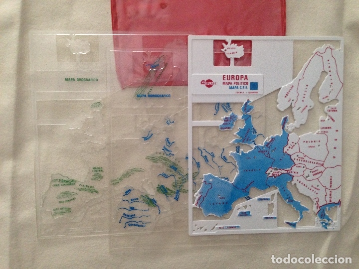 Libros antiguos: L4. MAPA POL&Iacute;TICO COPLASTI - Foto 1