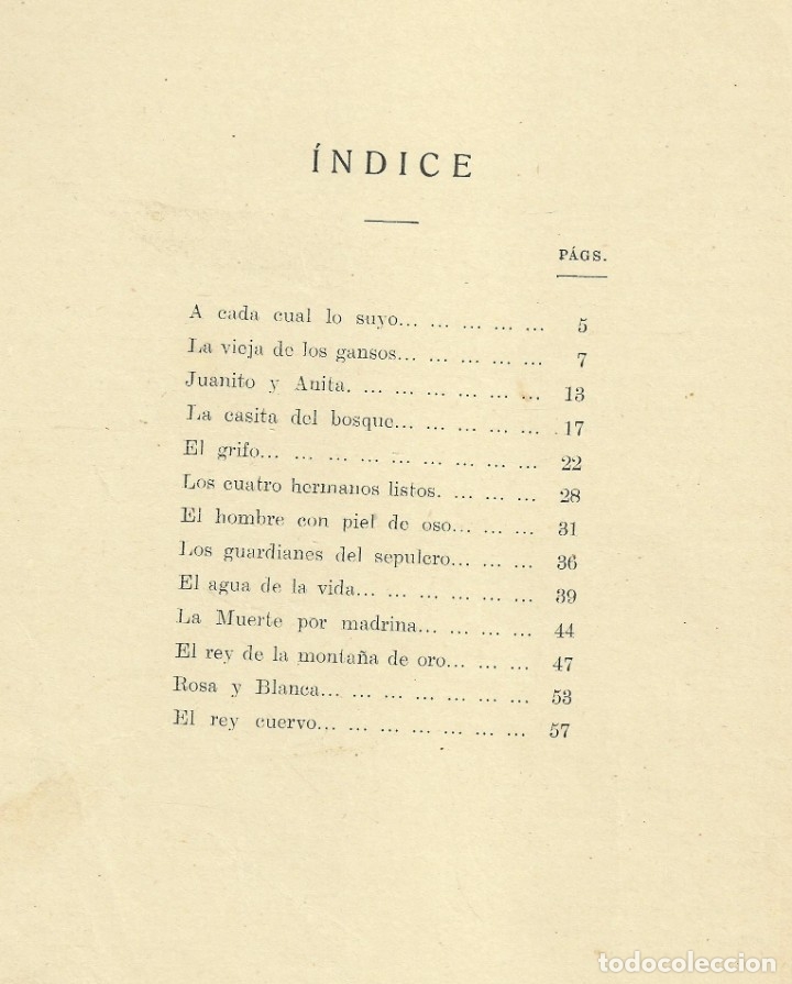 Libros antiguos: Cuentos de los hermanos Grimm. Ram&oacute;n Sopena 1918 - Foto 4